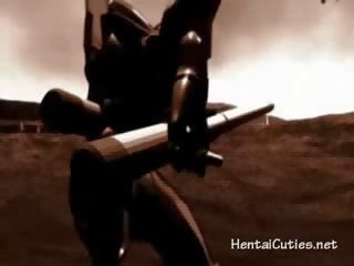 أقرن هنتاي وقحة مارس الجنس بواسطة المخلوقات الفضائية