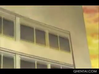 Hentai teenager mieze im seile fotze gebohrt schwer mit ein dildo