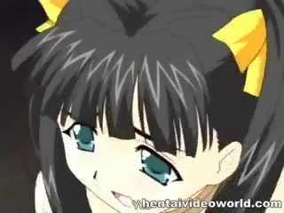 Eerste seks voor een schattig anime meisje
