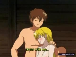 Magicl hentai anime miestietis spanks a blondinė mergaitė gilus