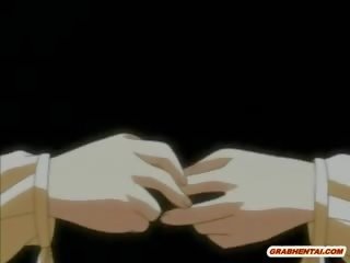 Schattig japans hentai vingeren en heet poking