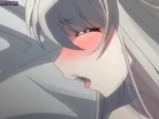 Kimainen anime tyttö nykimistä iso akseli