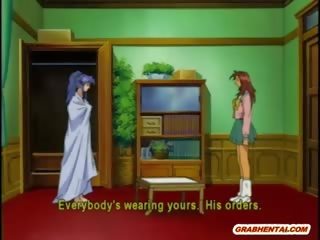Pervert Anime Guy Groupfucking In The Bathroom