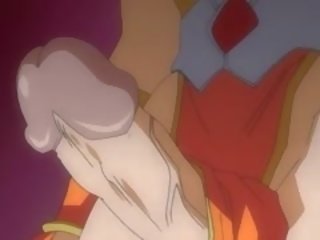 Gjoksmadhe anime sucks një transvestit kokosh