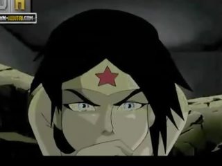 Justice league ポルノの superman のために 不思議 女性